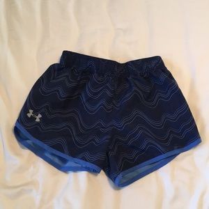 Blue under armor shorts